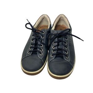 Ecco | Genuine Leather Arch Support Navy Casual Lace Up Sneakers Size 6/6.5